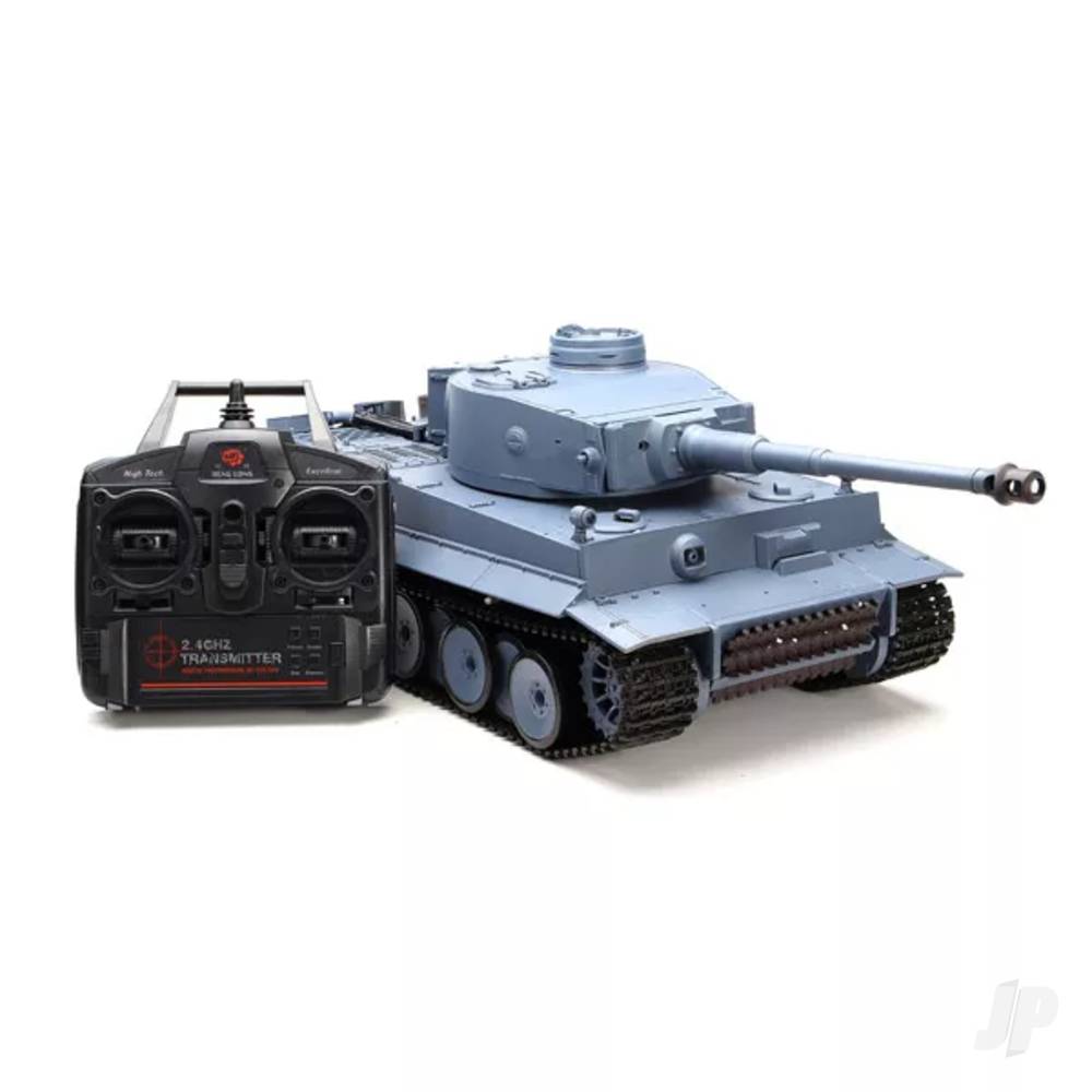 Henglong 1:16 German Tiger I with Infrared Battle System (2.4GHz + Shooter + Smoke + Sound + Metal Gearbox + Tracks + Drive Wheel + Idler)-3