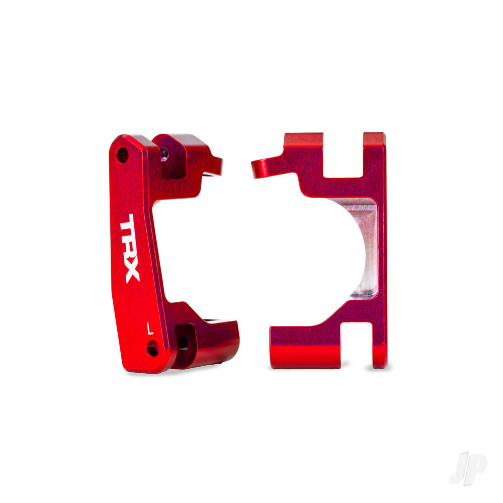traxxas-caster-blocks-c-hubs-6061-t6-aluminium-red-anodised-left-right-for-use-with-9080-upgrade-kit