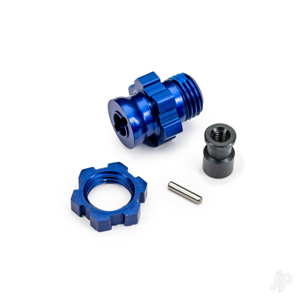traxxas-wheel-hubnut-17mm-splined-blue