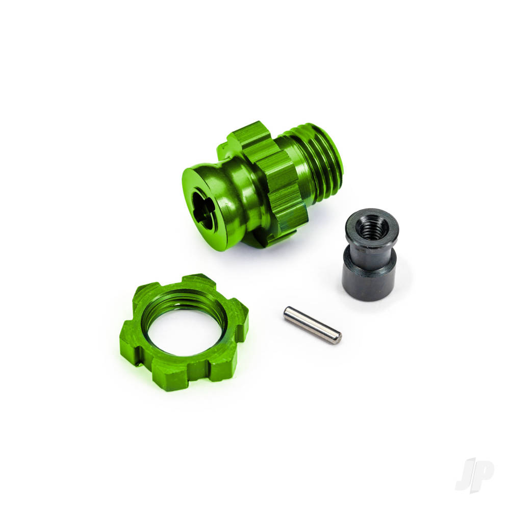 traxxas-wheel-hubnut-17mm-splined-green