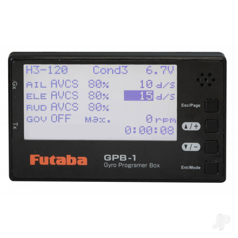 Futaba CGY760R-GPB1 3-Axis Helicopter Gyro, T-FHSS/FASSTest Rx and Governor with Programmer-2