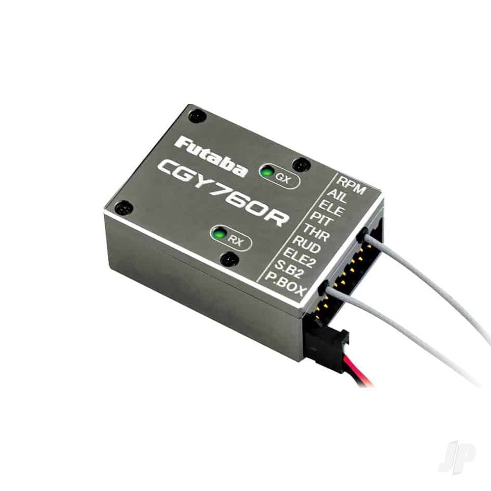 Futaba CGY760R-GPB1 3-Axis Helicopter Gyro, T-FHSS/FASSTest Rx and Governor with Programmer-5