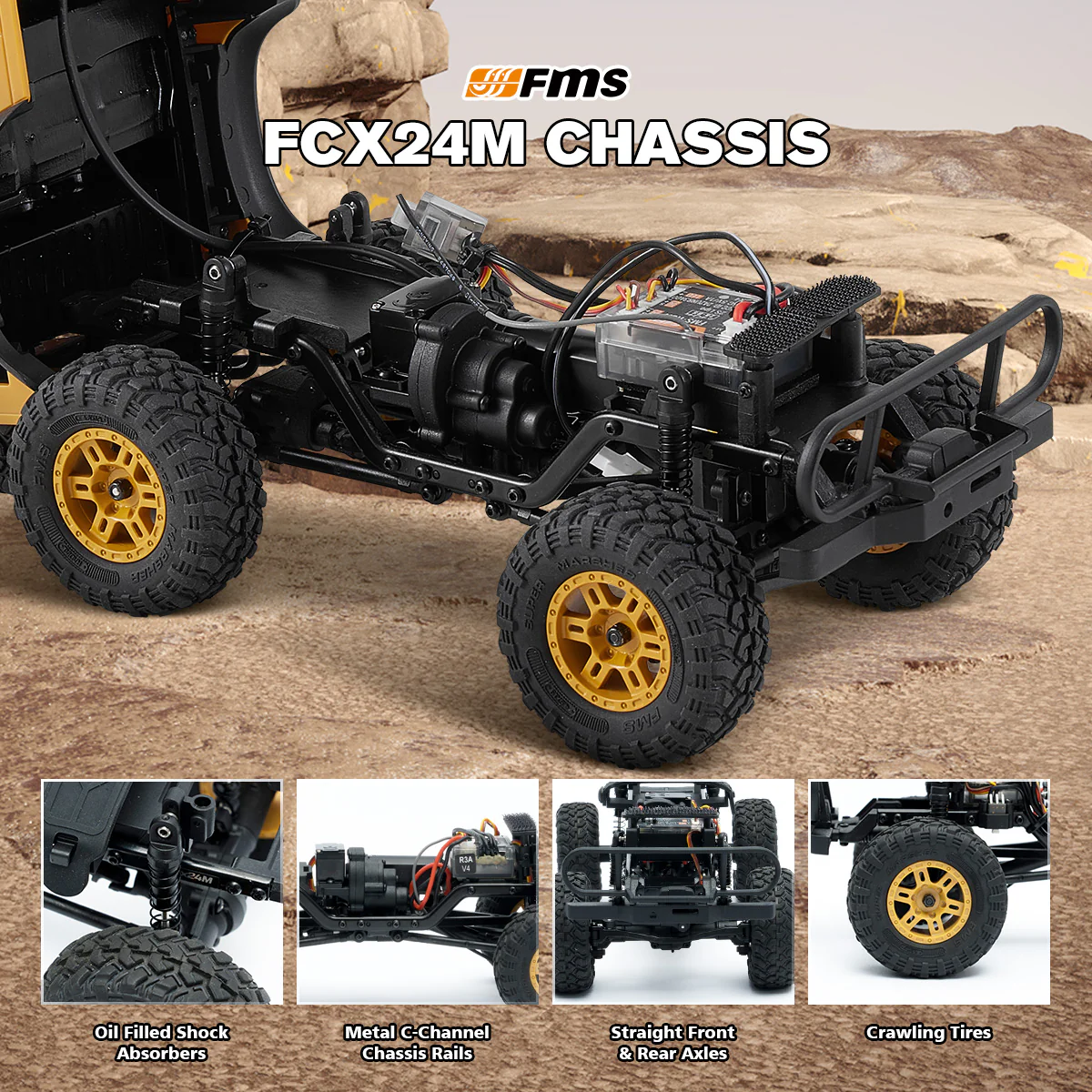 FMS 1:24 FCX24M Land Rover RTR - Discovery-5
