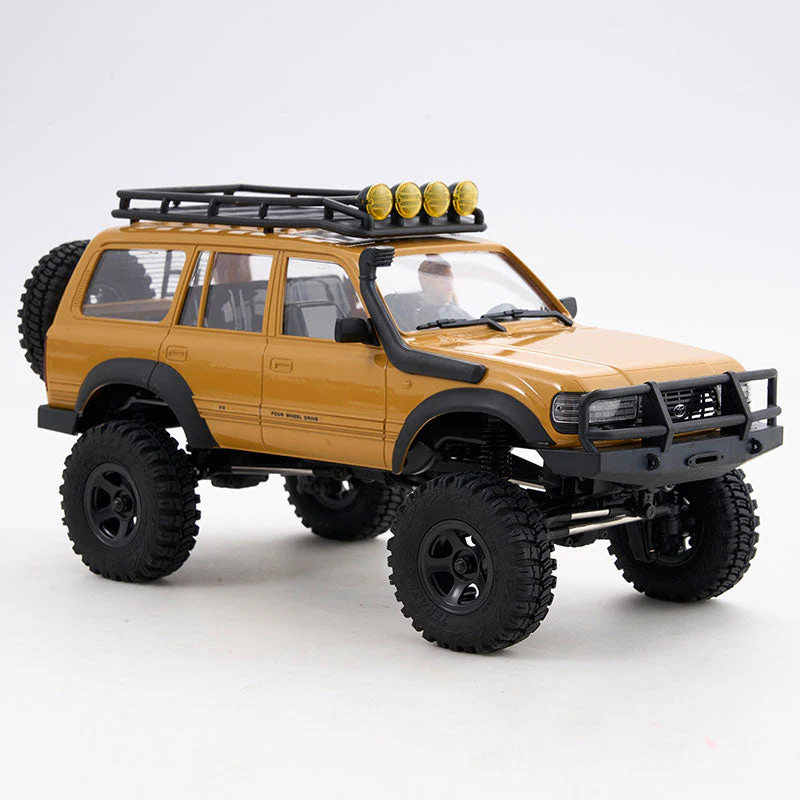 FMS 1:18 FCX18 LC80 Toyota Land Cruiser 80 V2 RTR - Yellow-5