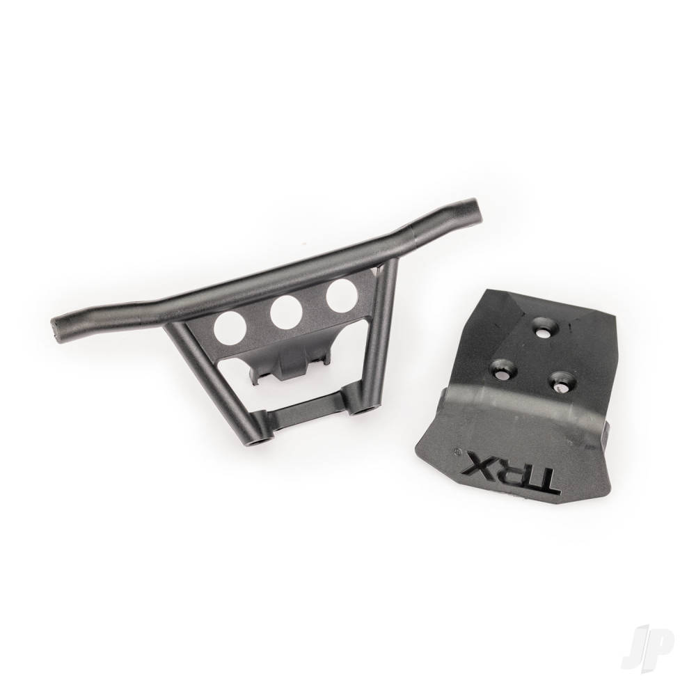Traxxas Bumper, front, skidplate, front (Black)