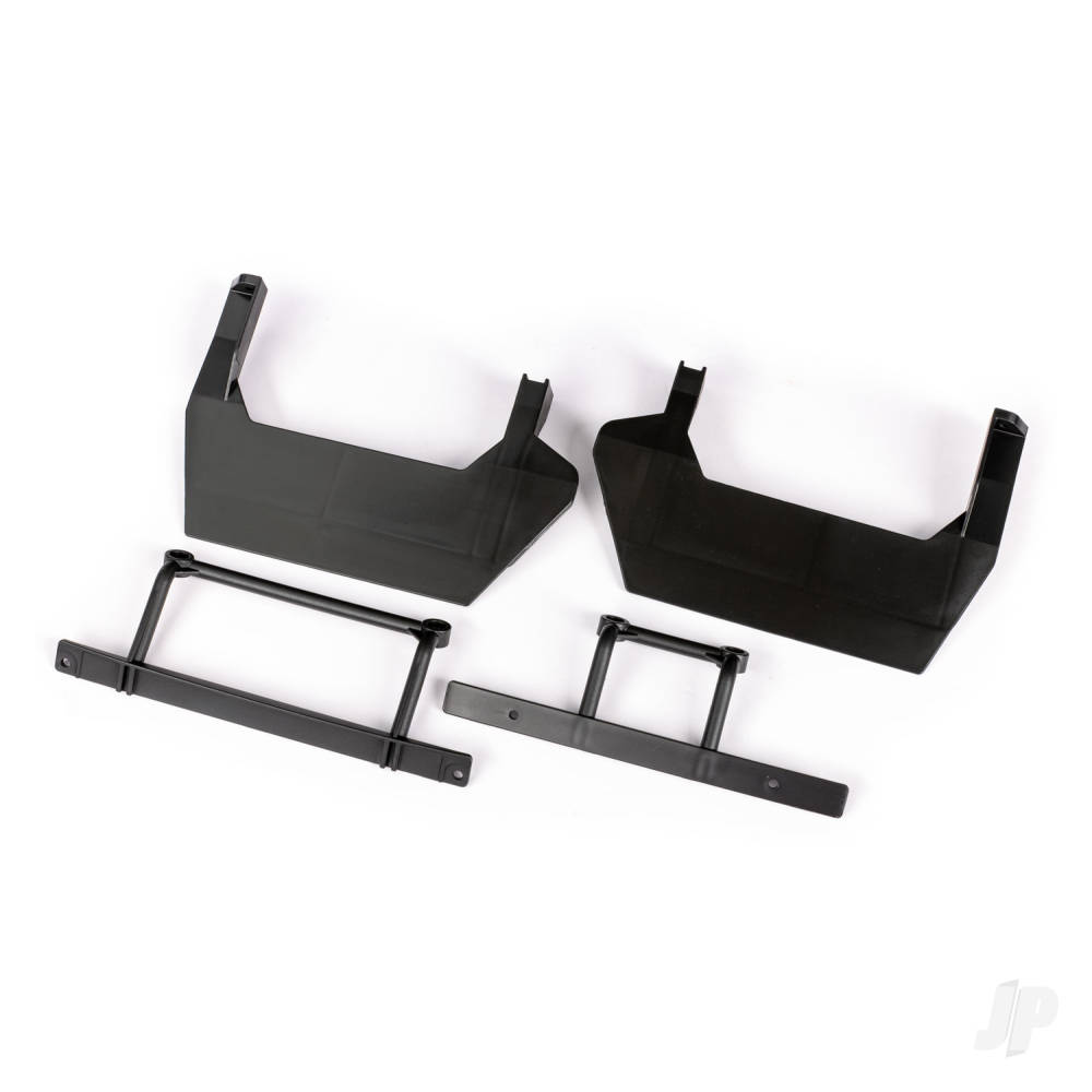 Traxxas Bumper mounts (front & rear), side skirts (left & right)