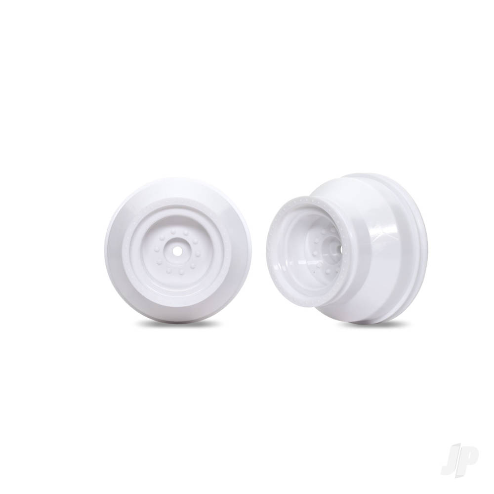 Traxxas Wheels, white, dual profile (2.0