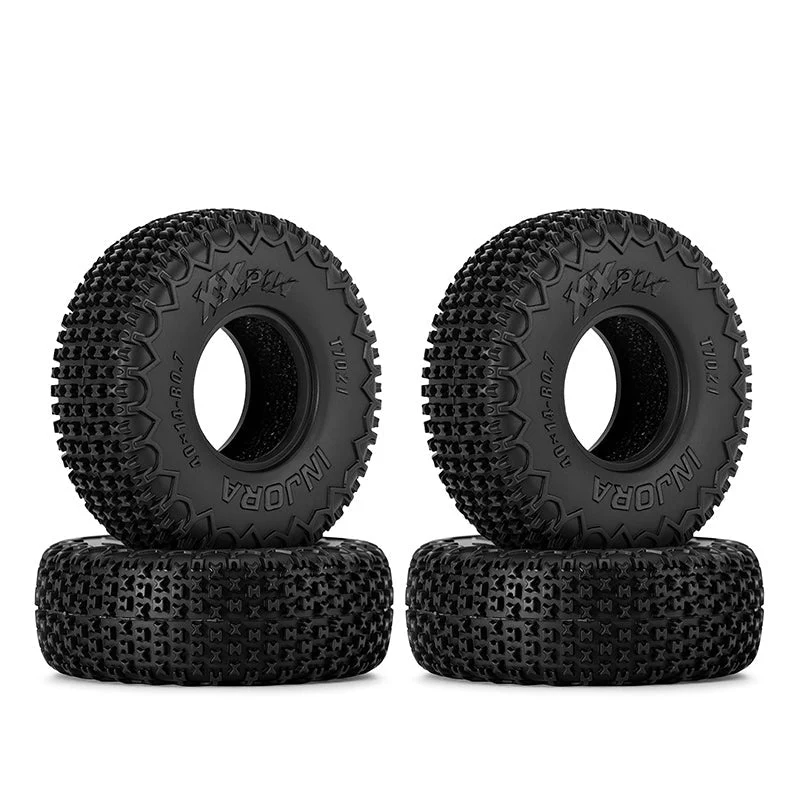 INJORA 0.7" 40*14mm XHX Pin Tires for 1/30 SCX30 (T7021) (4)-3