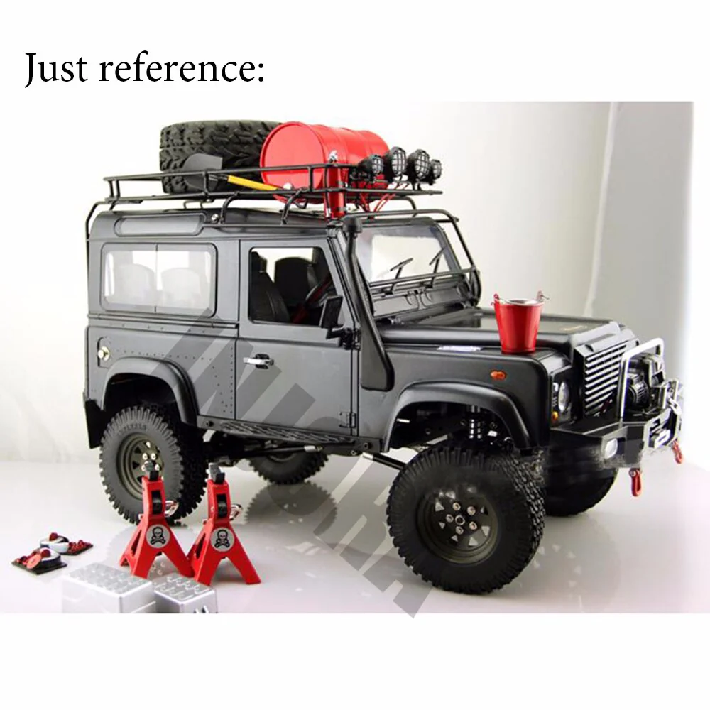 INJORA Mini Red Bucket / Pail Tools Model for 1/10 RC Crawler-5