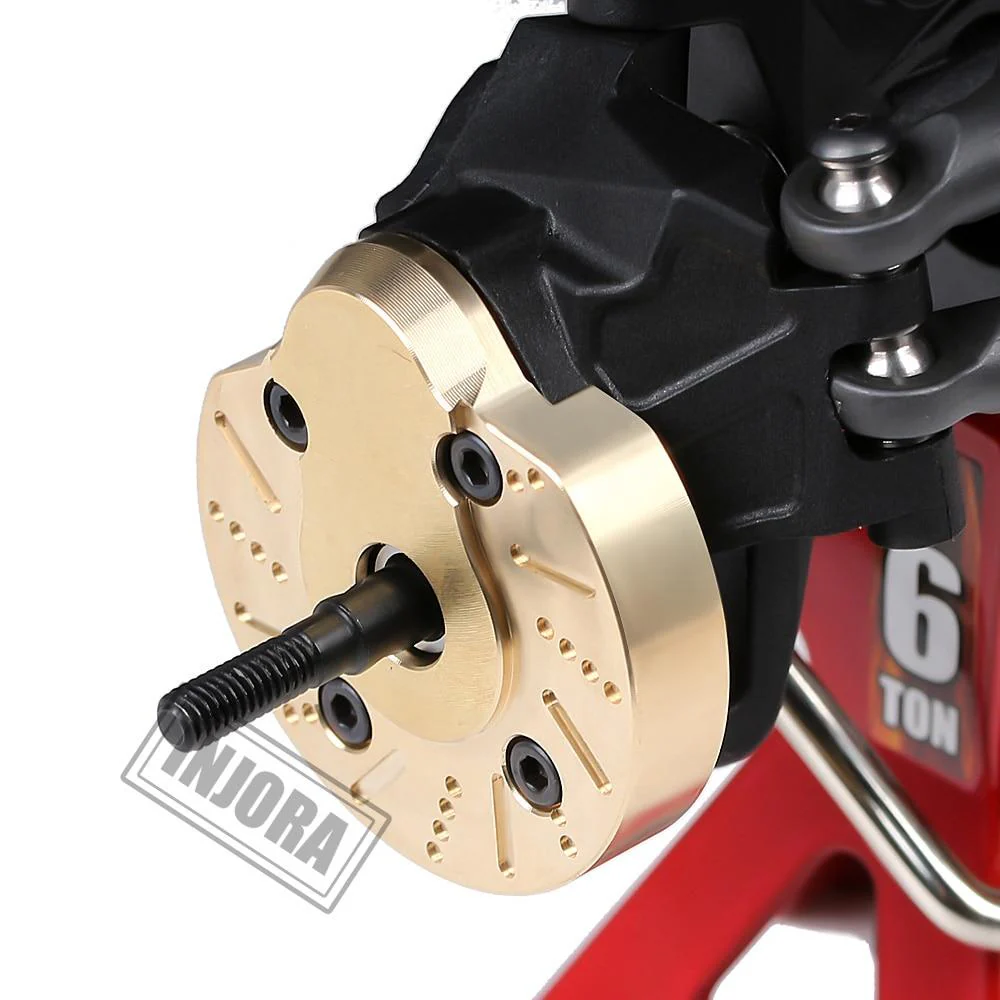 INJORA 2PCS Brass Portal Steering Knuckle Cap Housing for SCX10 III Capra 1.9-4