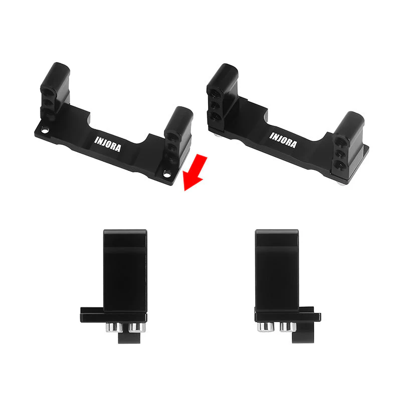 INJORA Aluminum Adjustable Servo Mount for Stock FMS FCX18 FCX24-3
