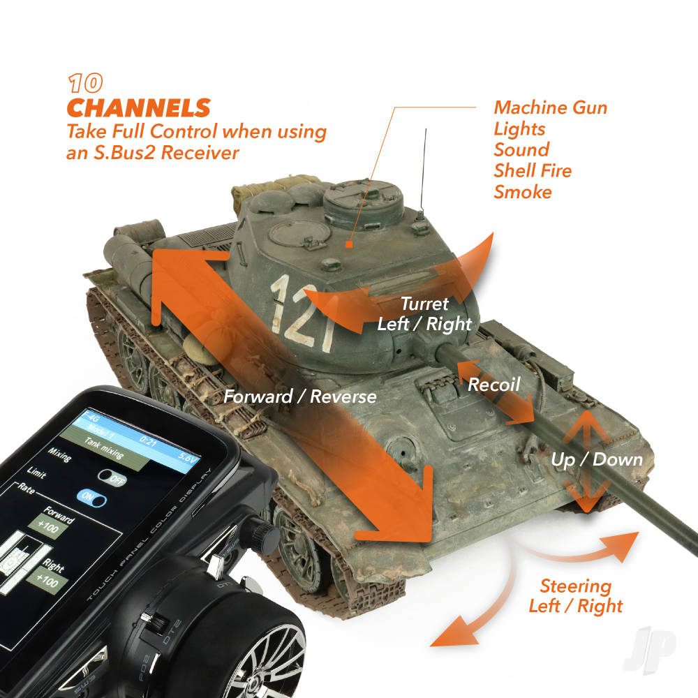 Futaba T10PX 10-Channel Surface Radio -6