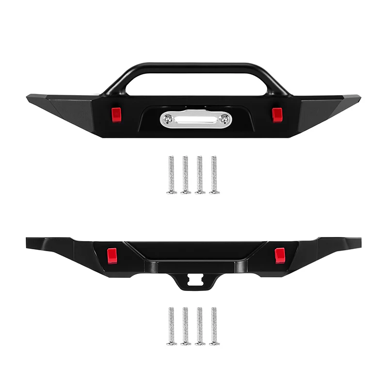 INJORA Aluminum Front Rear Bumper for 1/30 SCX30 Bronco