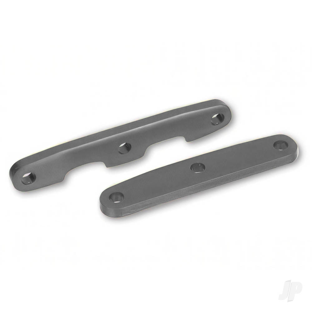 Traxxas Bulkhead, tie bars, Front & Rear, aluminium (Grey-anodised)