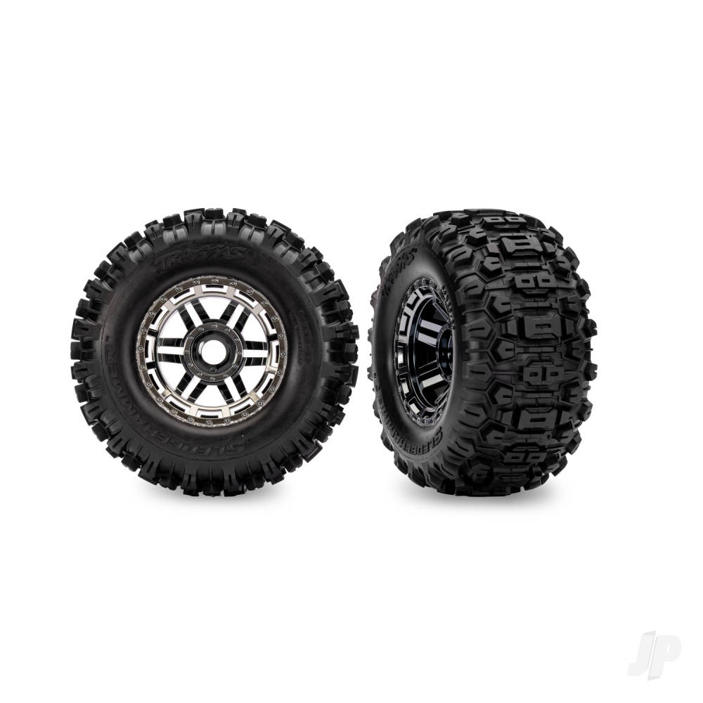 traxxas-maxx-28-black-chrome-wheels-sledgehammer-tyres-2