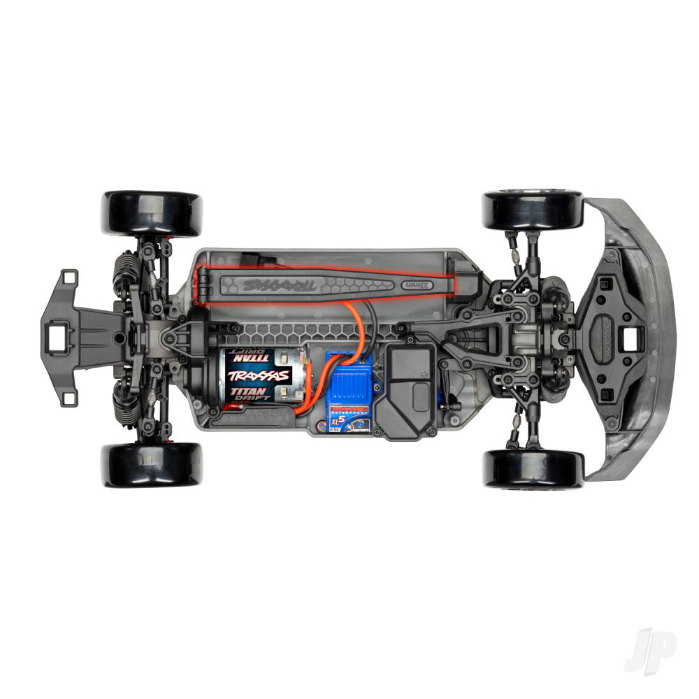 Traxxas 4-Tec Drift 2024 Ford Mustang 1:10 2WD RTR Electric, Green (+ TQi 3-ch, XL-5, Titan Drift 21T, Clipless Body)-20