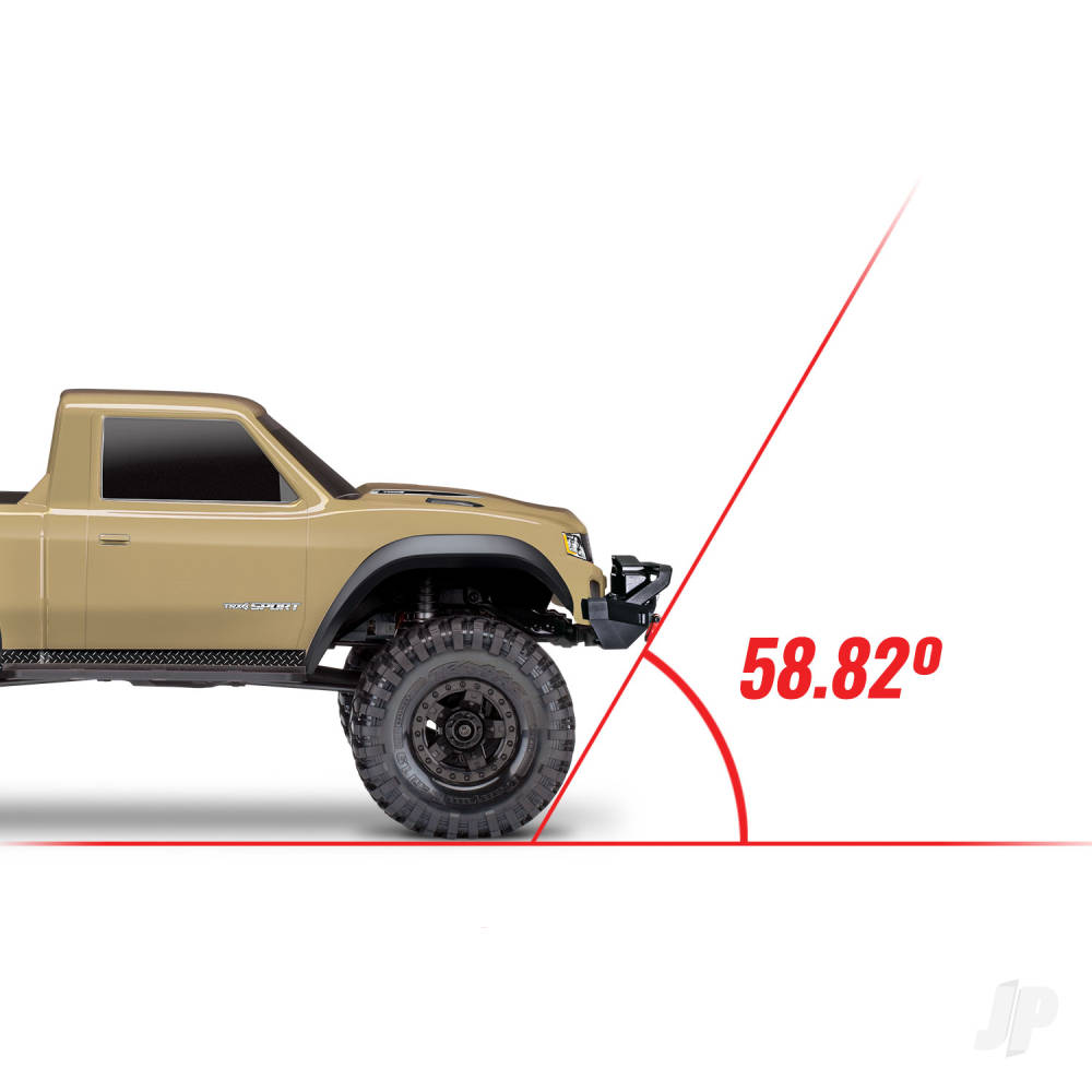 Traxxas TRX-4 Sport 1:10 4X4 Electric All-Terrain Crawler Truck, Grey (+ TQ 2-ch, XL-5 HV, Titan 550, Clipless Body)-15