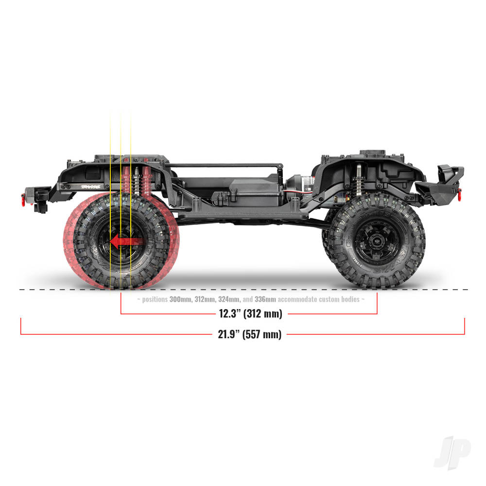 Traxxas TRX-4 Sport 1:10 4X4 Electric All-Terrain Crawler Truck, Grey (+ TQ 2-ch, XL-5 HV, Titan 550, Clipless Body)-18