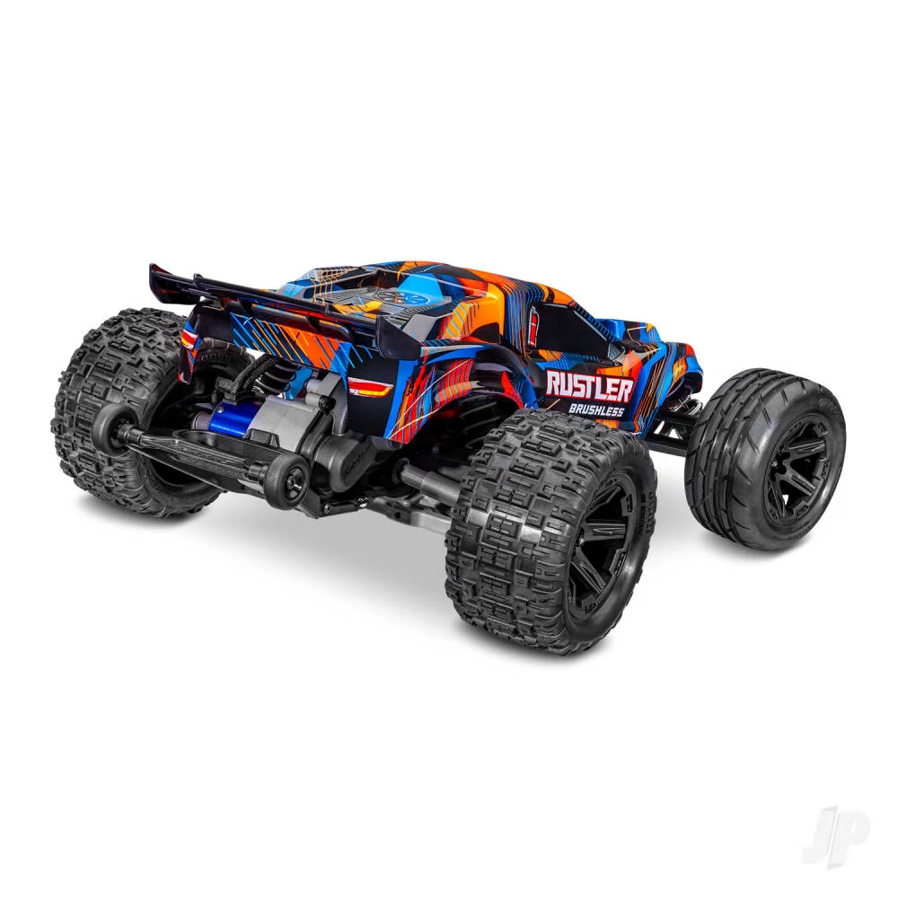 Traxxas Rustler 1:10 2WD RTR Stadium Truck, Orange (+ TQi 2-ch, TSM, VX3, Velineon V3200, Clipless Body)-4