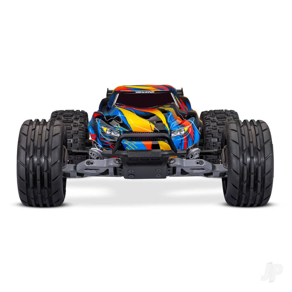 traxxas-rustler-1-10-2wd-rtr-stadium-truck-yellow-tqi-2-ch-tsm-vx3-velineon-v3200-clipless-body