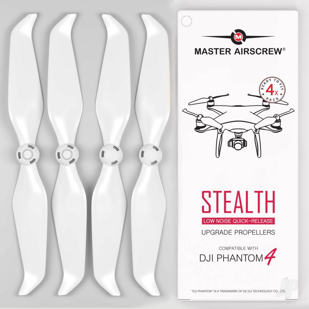 MR-PH Stealth 9.5x5.7 Prop Set x4 White for DJI PHANTOM 4 gen.-2