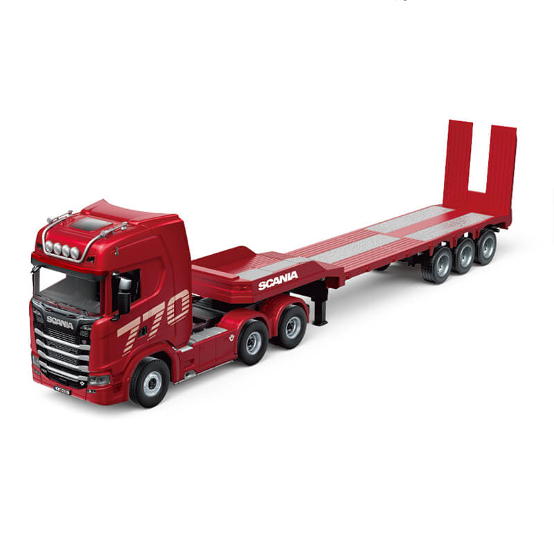 Huina 1/24 Scania 770s Rc Truck & Trailer Set Rtr - Red
