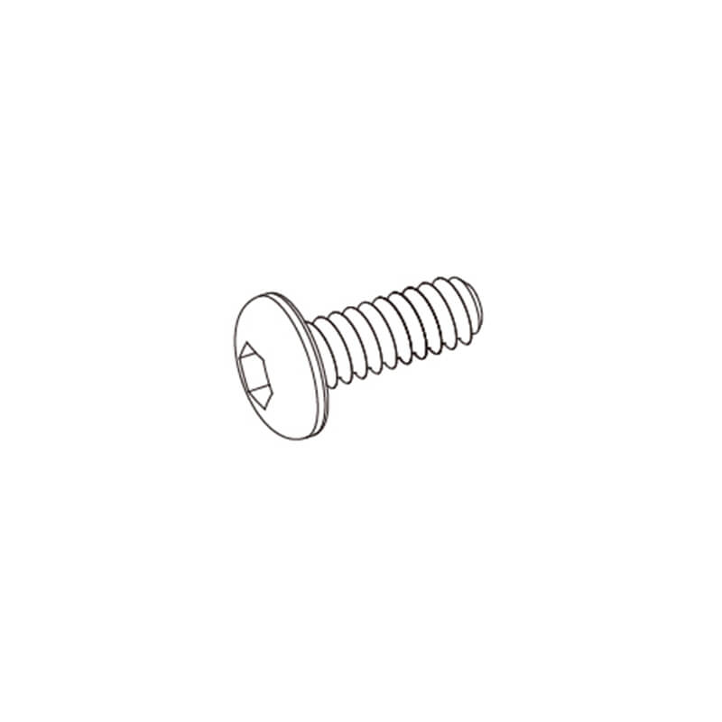 Udi Rc 2.6*8tb, Hexagonal Half Round Screws, (8pcs)