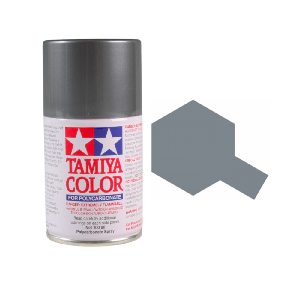 Tamiya PS-63 Bright Gun Metal Polycarbonate Spray Paint