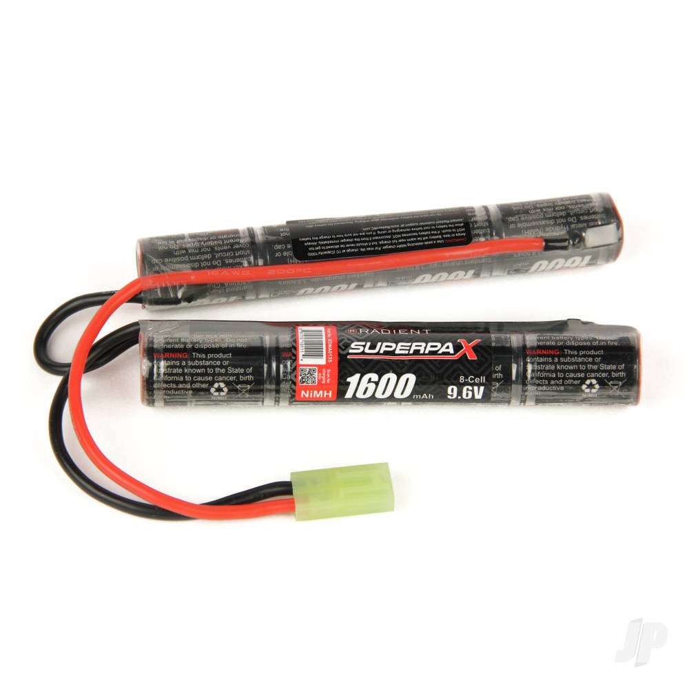 NiMH 9.6V 1600mAh 2/3A Saddle-Stick, mTam