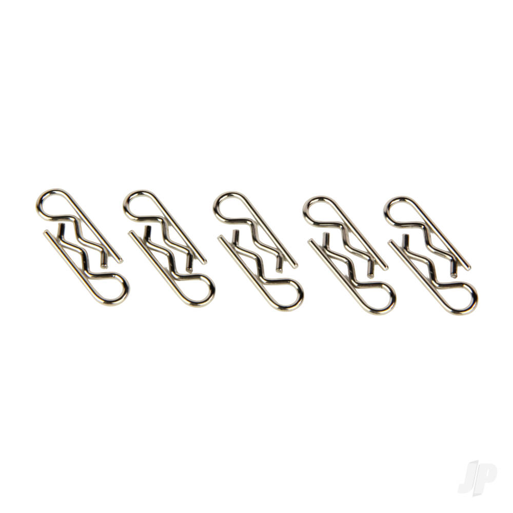 Body Clips, Sandard Straight, Silver (10 pcs)