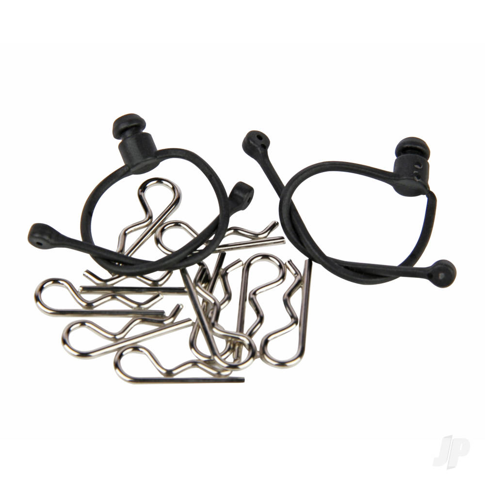 Body Clips (10 pcs) with Black Retainers (2 pcs)