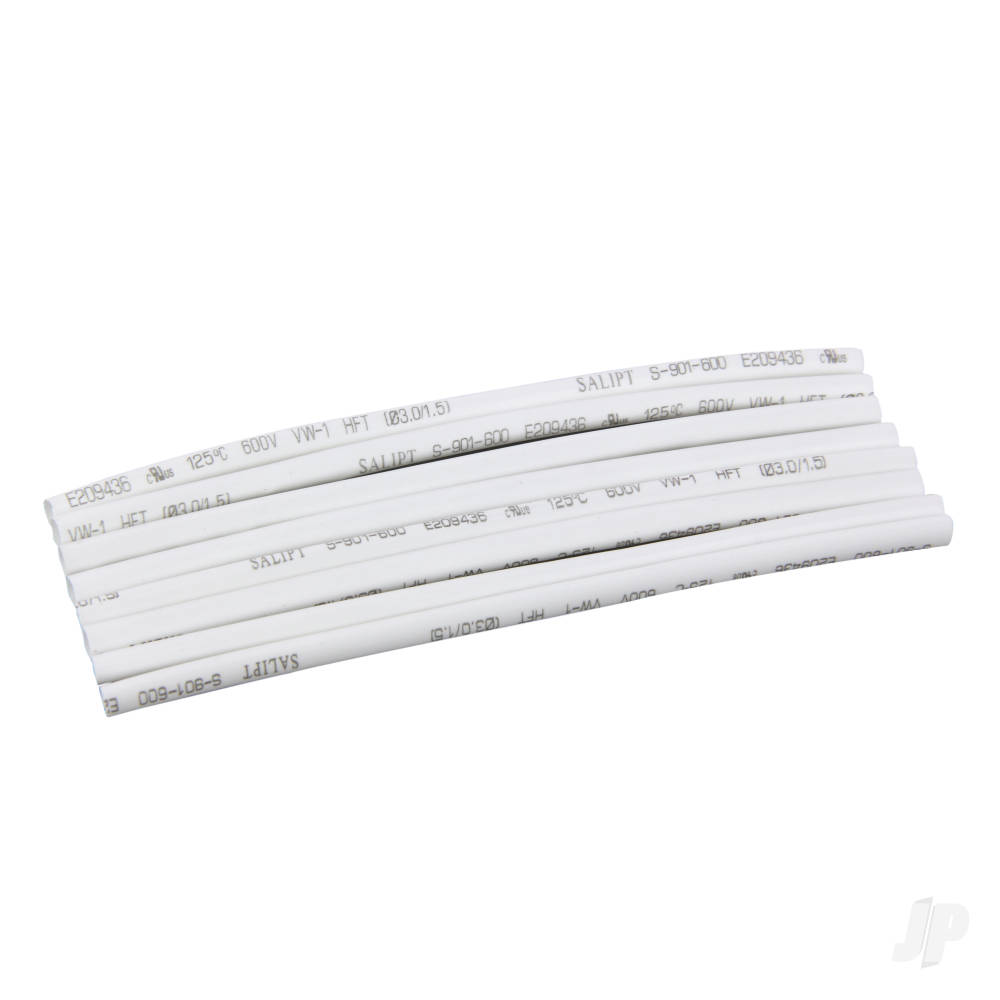 Heat Shrink Tubing, 3.1mm x 100mm, 1/8x4in (8 pcs)