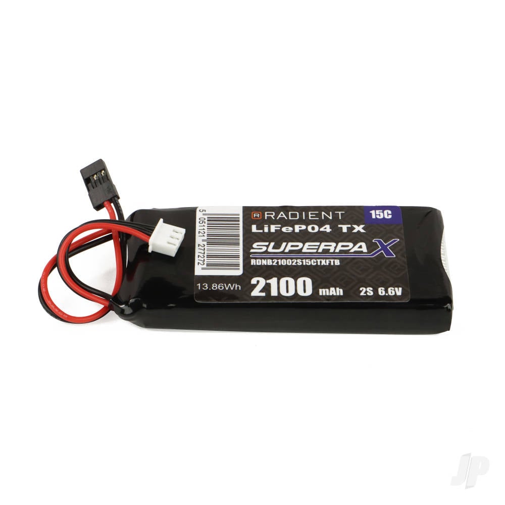 Radient LiFe 2S 6.6V 2100mAh 15C Futaba / Hitec (Tx)
