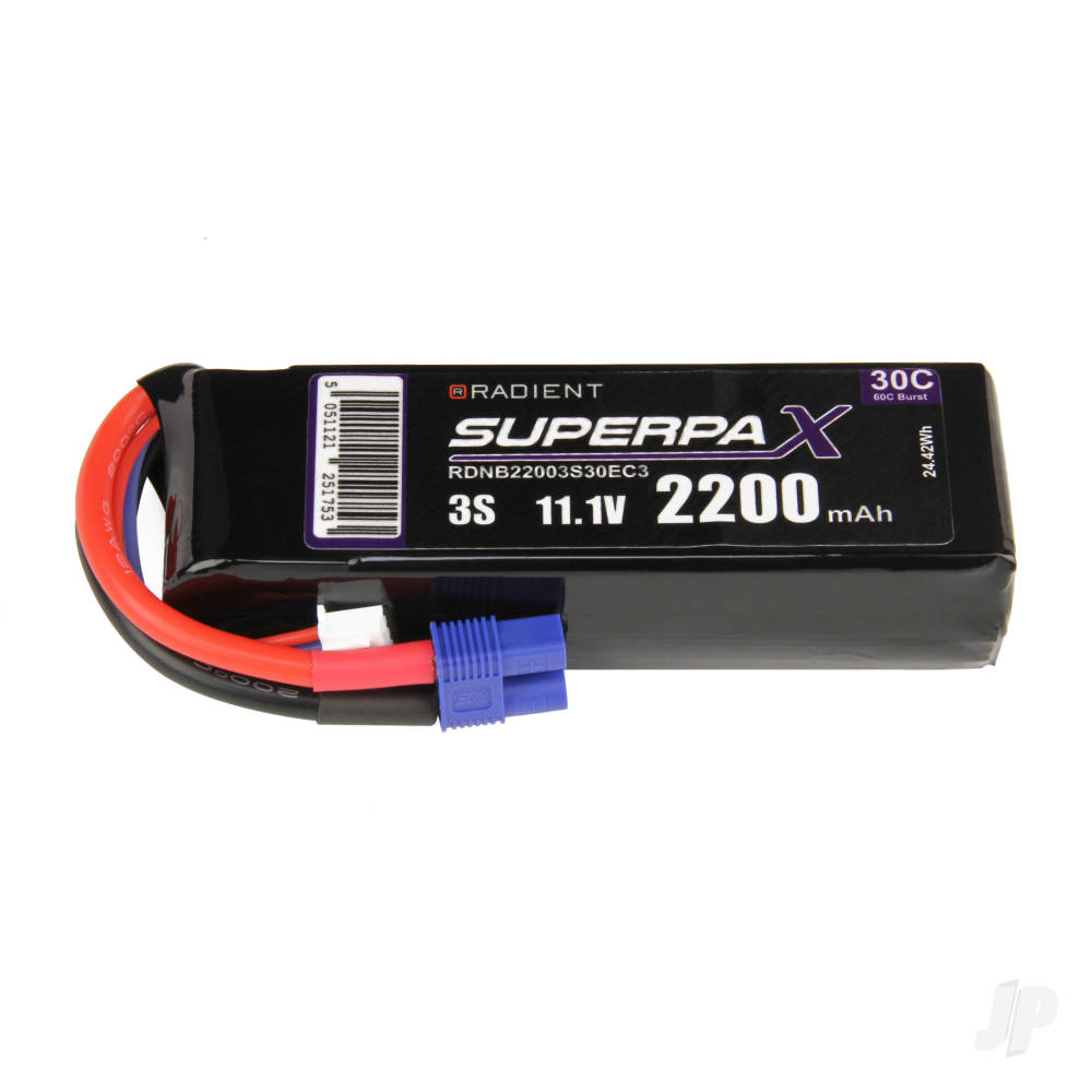 LiPo 3S 2200mAh 11.1V 30C EC3