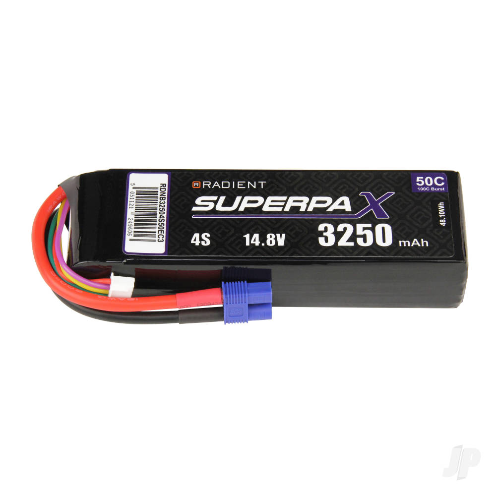 LiPo 4S 3250mAh 14.8V 50C EC3