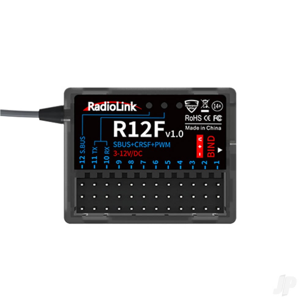 RadioLink R12F 2.4GHz 12-channel (PWM) with SBUS Receiver