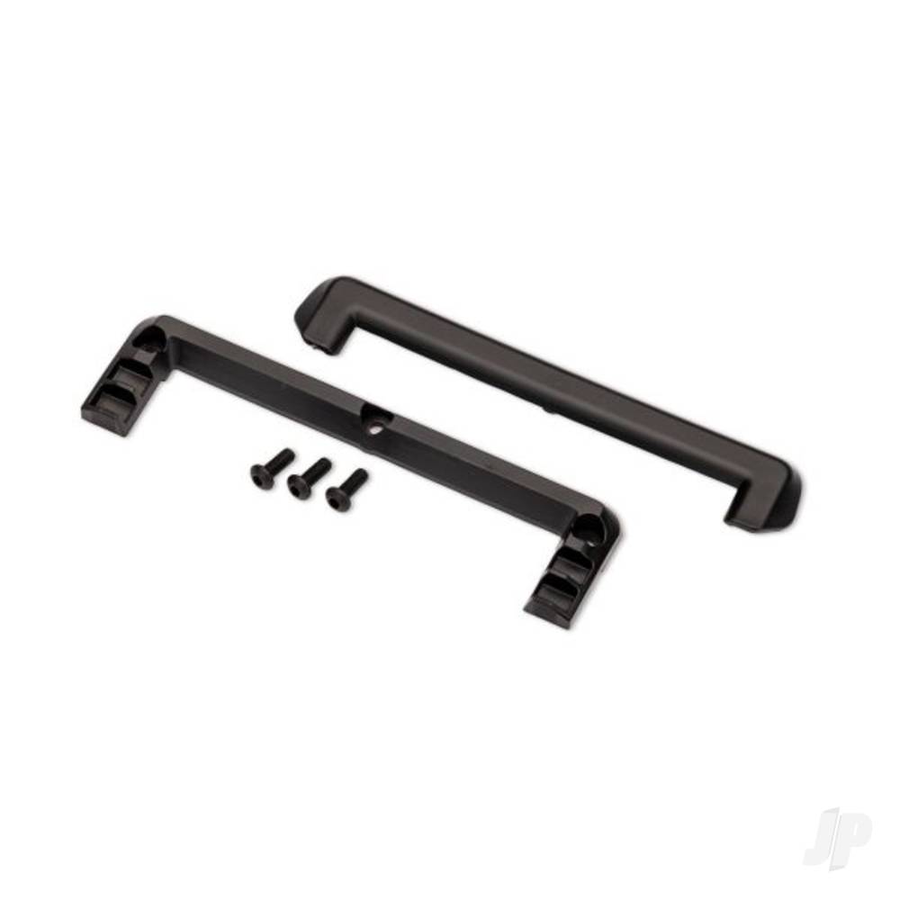 Traxxas Tailgate protector (black)/ mount/ 3x8mm BCS (3) (fits #10711 body)