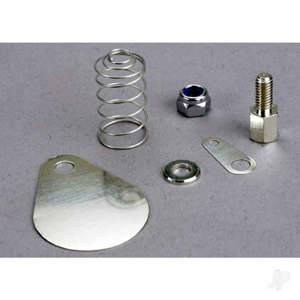 Traxxas Antenna spring / connector terminal / antenna post with washer & nut / antenna plate