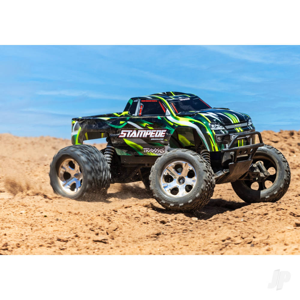 Traxxas Stampede HD BL-2S 1:10 2WD RTR Monster Truck, Pink (+ TQ 2-ch, BL-2S, 3300kV, Clipless Body)-4