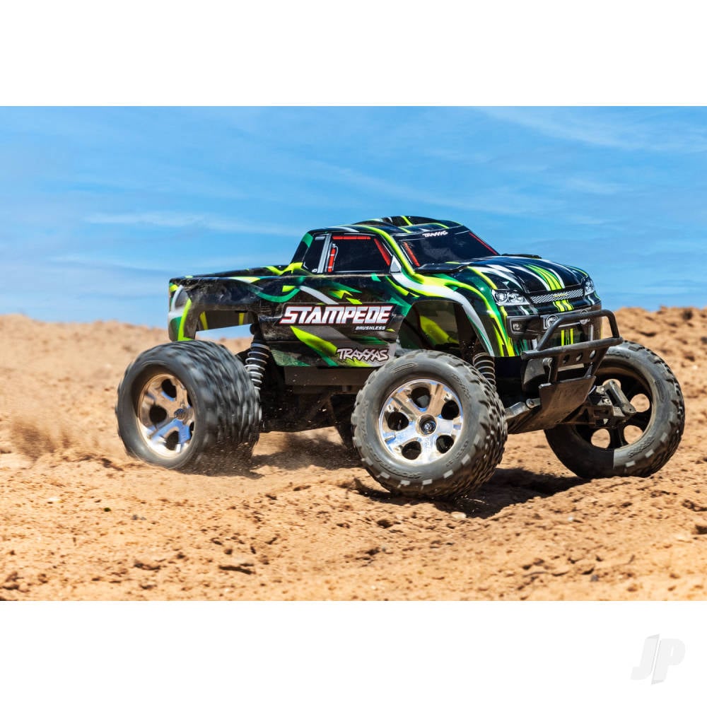 Traxxas Stampede HD BL-2S 1:10 2WD RTR Monster Truck, Red (+ TQ 2-ch, BL-2S, 3300kV, Clipless Body)-4