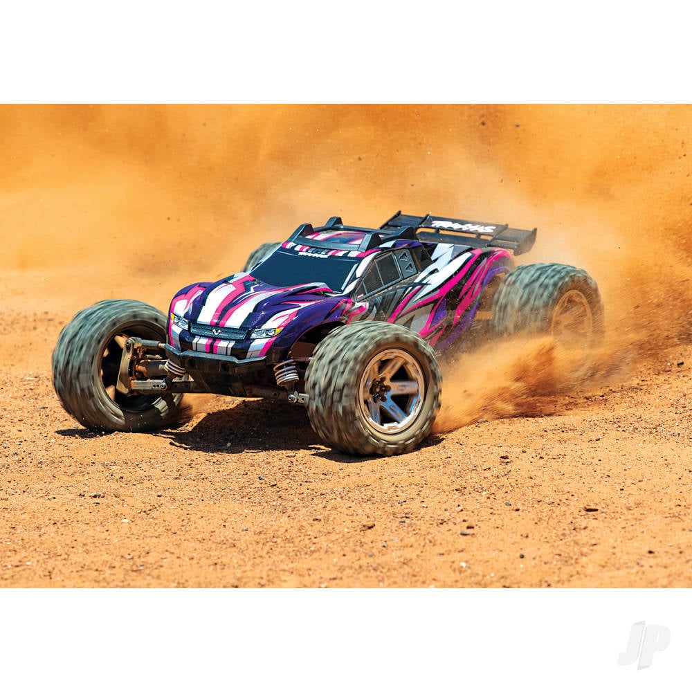 Traxxas Rustler 4X4 VXL 1:10 4WD RTR Brushless Electric Stadium Truck, Blue (+ TQi 2-ch, TSM, VXL-3s, Velineon 3500kV)-14