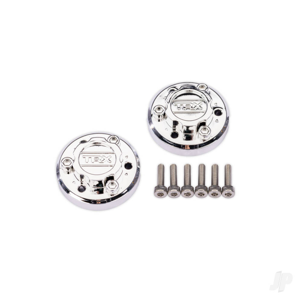 Traxxas X-Truck Chrome Centre Caps (2)