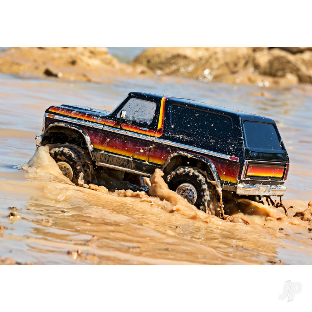 Traxxas TRX-4 1979 Ford Bronco 1:10 4X4 Electric RTD All-Terrain Crawler, Sunset (+ TQ 2-ch, XL-5 HV, Titan 550, Clipless Body)-10
