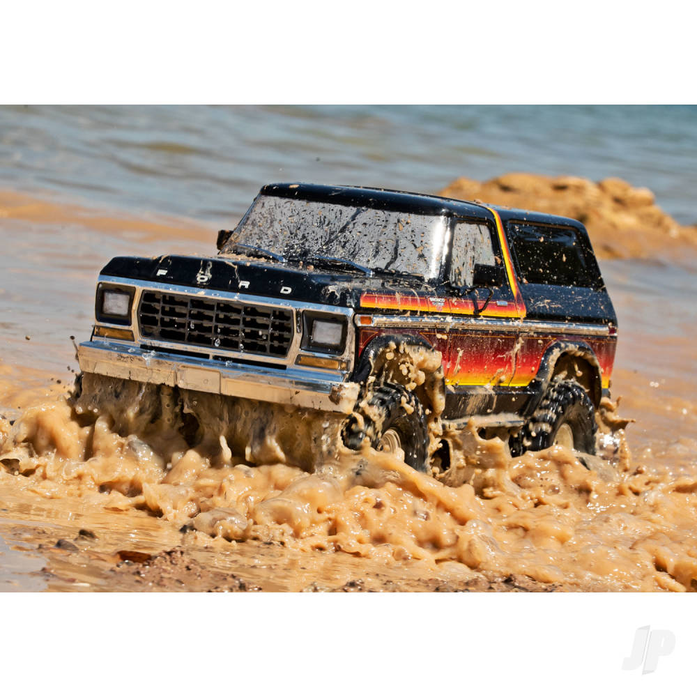 Traxxas TRX-4 1979 Ford Bronco 1:10 4X4 Electric RTD All-Terrain Crawler, Sunset (+ TQ 2-ch, XL-5 HV, Titan 550, Clipless Body)-11