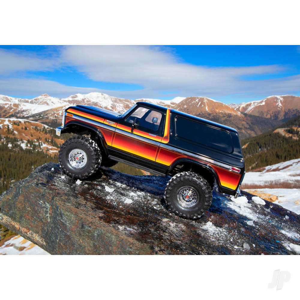 Traxxas TRX-4 1979 Ford Bronco 1:10 4X4 Electric RTD All-Terrain Crawler, Sunset (+ TQ 2-ch, XL-5 HV, Titan 550, Clipless Body)-12