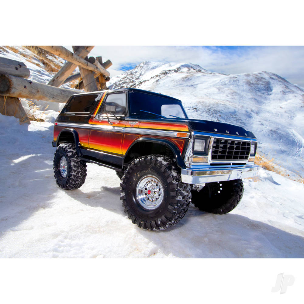 Traxxas TRX-4 1979 Ford Bronco 1:10 4X4 Electric RTD All-Terrain Crawler, Sunset (+ TQ 2-ch, XL-5 HV, Titan 550, Clipless Body)-13
