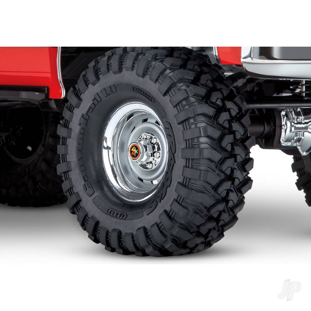 Traxxas TRX-4 1979 Chevy Blazer 1:10 4X4 Electric All-Terrain Crawler, Black (+ TQ 2-ch, XL-5 HV, Titan 550, Clipless Body)-19