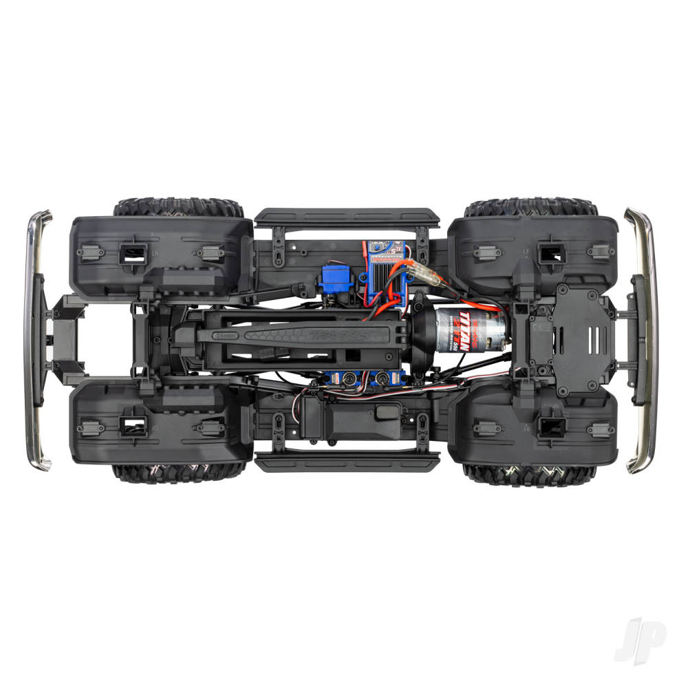 Traxxas TRX-4 1979 Chevy Blazer 1:10 4X4 Electric All-Terrain Crawler, Red (+ TQ 2-ch, XL-5 HV, Titan 550, Clipless Body)-5
