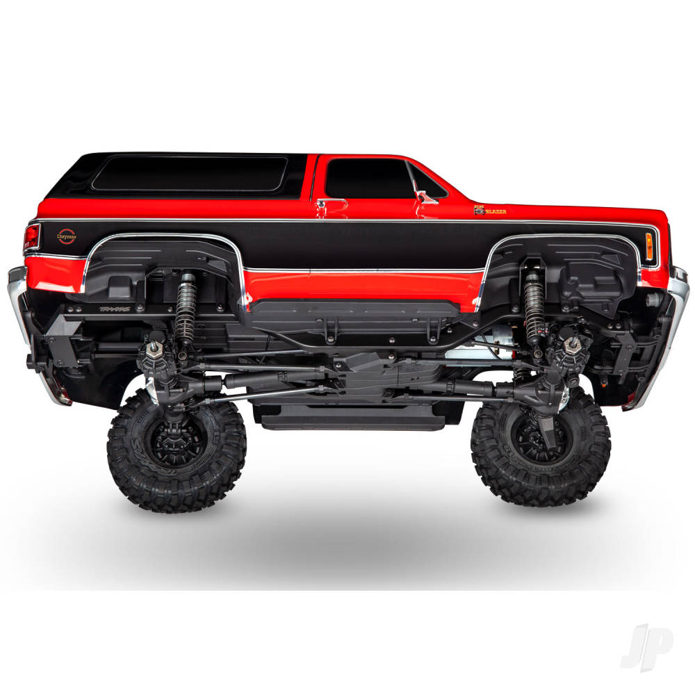 Traxxas TRX-4 1979 Chevy Blazer 1:10 4X4 Electric All-Terrain Crawler, Red (+ TQ 2-ch, XL-5 HV, Titan 550, Clipless Body)-7