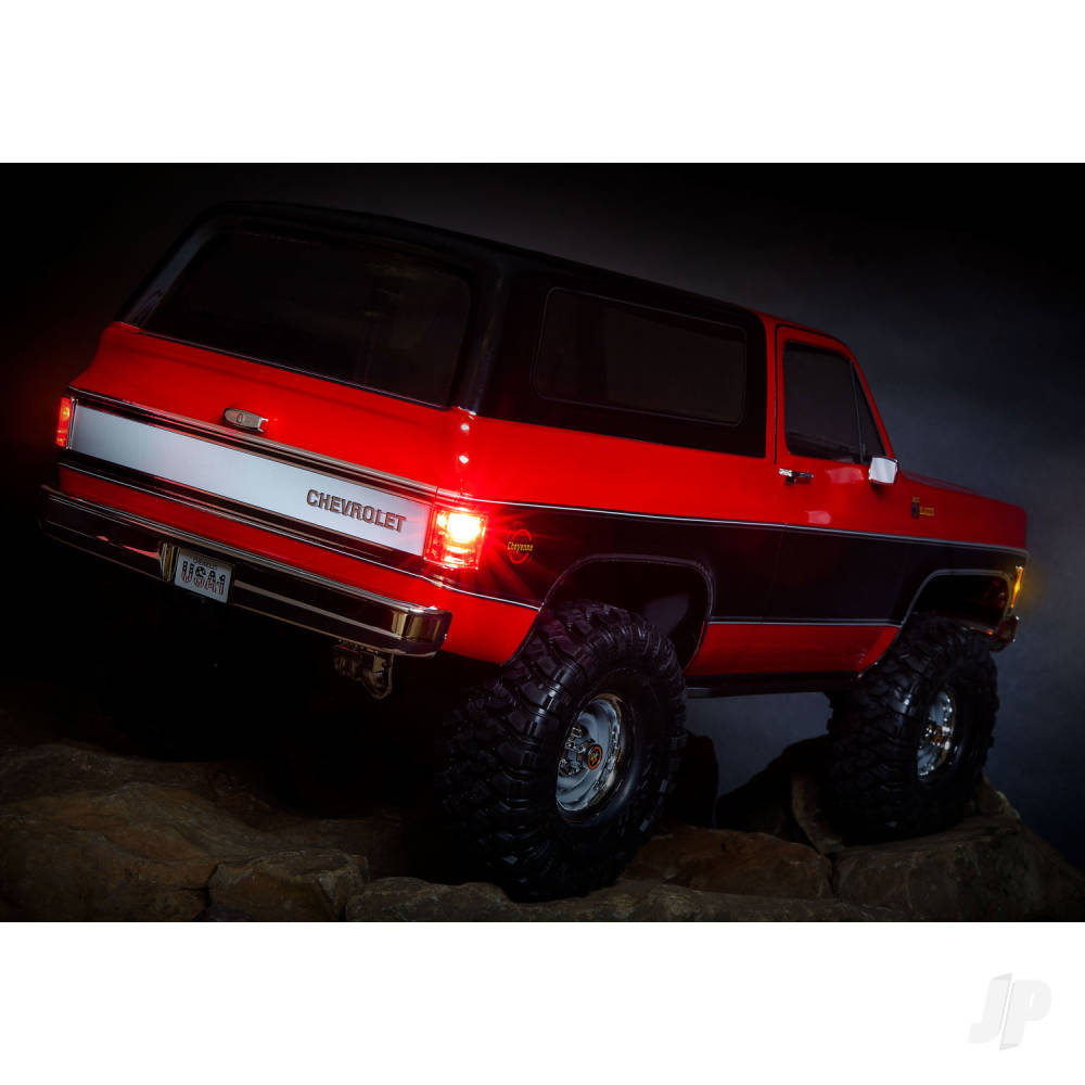 Traxxas TRX-4 1979 Chevy Blazer 1:10 4X4 Electric All-Terrain Crawler, Red (+ TQ 2-ch, XL-5 HV, Titan 550, Clipless Body)-15